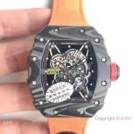 Replica Richard Mille RM 35-01 Rafael Nadal Carbon Watch Orange Nylon Strap